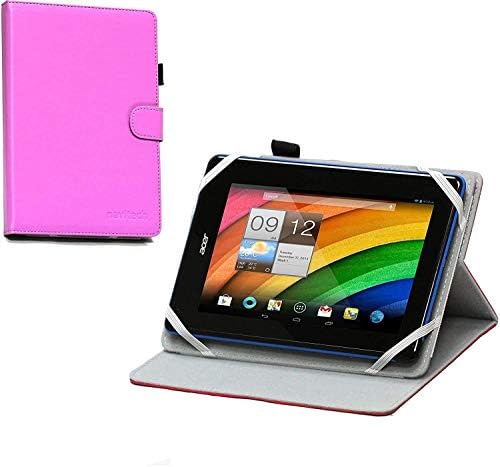 Navitech Purple Faux kožna kućišta kože - kompatibilan sa tabletom Acer Chromebook D651N 9.7