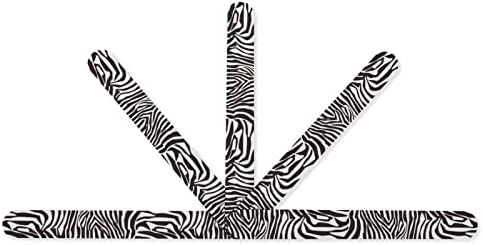 Zebra Stripes Datoteka za nokte Dvostrani fileri za nokte Trake Emery daske za manikuru za dom