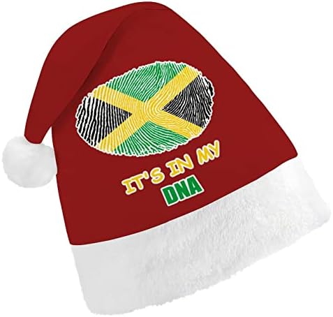 Jamajke to je u mojoj DNK Božić šešir Santa šešir za unisex odrasle Comfort klasični Božić kapa za