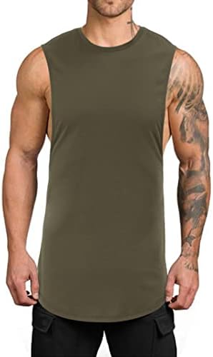 EliteSpirit 3 pakovanje muški mišićni tenkovi suhi fit bez rukava bez rukava od majica Bodybuilding Gym košulja