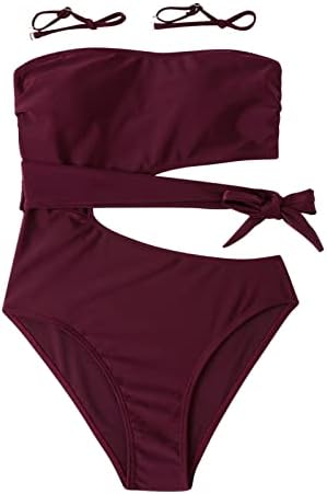 Jednodijelni Kupaći Kostim Ženska Kontrola Stomaka Izrežite Uske Jednodijelne Bikini Setove Kupaćih Kostima