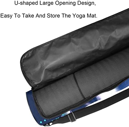 RATGDN Yoga Mat torba, romantični bijeli i crni labudovi Vježba Yoga Mat Carrier full-Zip Yoga Mat torba