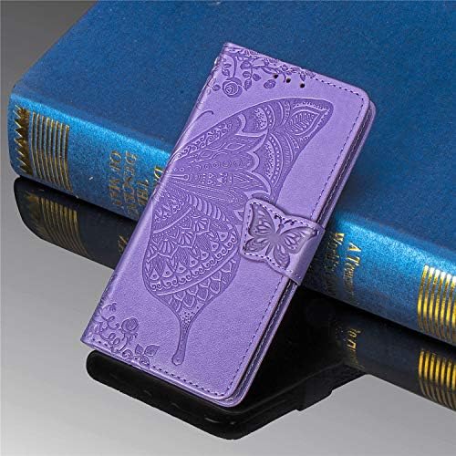 DAMONDY za Sharp Rouvo V Flip Case,leptir reljefni cvjetovi PU Koža Magnetic Flip Cover Stand držači kartica