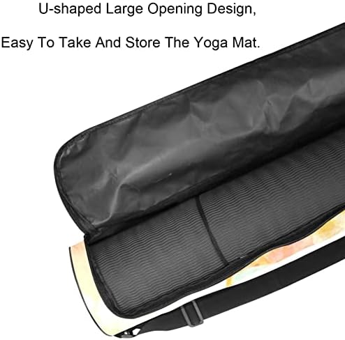 RATGDN Yoga Mat torba, akvarelne ribe Vježba Yoga Mat Carrier full-Zip Yoga Mat torba za nošenje