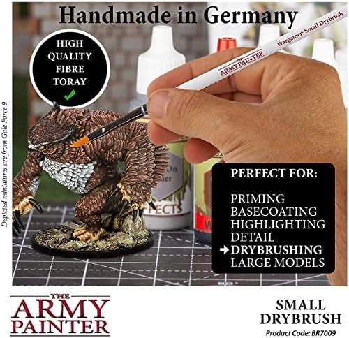 Vojni slikar Wargamer: 3kom mala Drybrush-hobi minijaturni model Set četkica za farbanje sa sintetičkom
