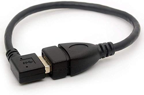USB 3.0 produžni kabel - pravi ugao tipa muško za žensko - 0,7 stopa