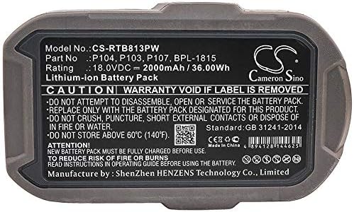 Zamjena baterije za Ryobi P234G P241 CID-1802M CID-180 P203 LDD-1802PB CRH1801 CST-180M CCW-180L BID1821 P240