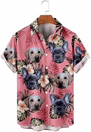 BMISEGM Ljetne muške majice Muške košulje s kratkim rukavima dolje majica s kratkim rukavima na plaži
