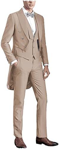 Muški repni kaput 3 komada Svečana haljina odijela Protiv Tuxedos repni kaput Vjenčanje