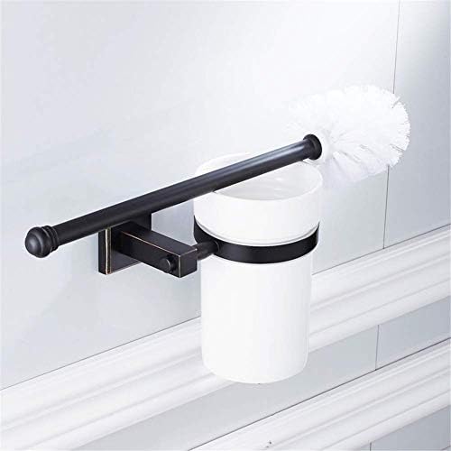 Witpak tračnice za ručnike stoji drveni stalk WC držač četkica sa četkom i staklenim šalicama zidna WC školjka