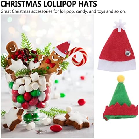 Gadpiparty doll Accessories netkani materijal Mini Santa Claus šešir Božić silverware držači Holiday