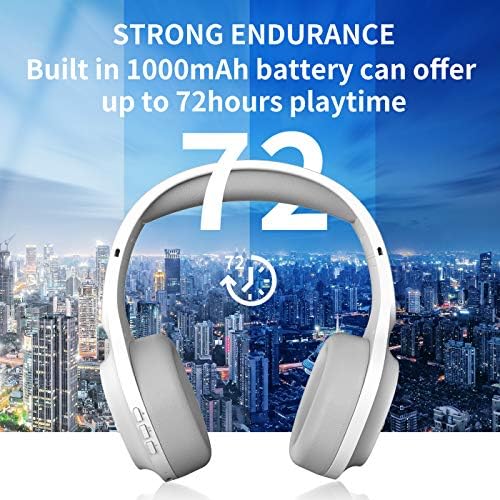 Somička bežična Bluetooth slušalica sa hi-fi stereo, mekim slušalicama za proteine, 72h za reprodukciju na slušalicama