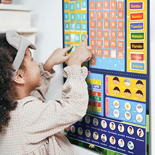 Montessori Toddlers zauzet Odbor Tiska priča i predškolski kalendar ranog učenja za dječje