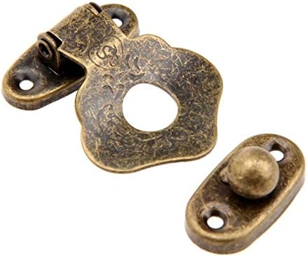 HASP zasuna 1pc 42x32mm Vintage Lock Antikni brončani hasP nakit sanduk kutija kofer kopče HASP kopče