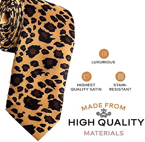 Man Of Men-Muška modna Leopard Print kravata za vjenčanja kostime Halloween