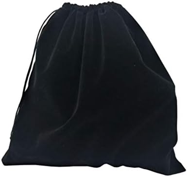 UNIKLOOK NOVO 10 kom ručno izrađen veliki veliki crni baršun 5,5 x 5,5 Nakit za vuču torbe za torbu