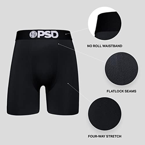 PSD muške bokserice sa tropskim printom - prozračno i podržavajuće muško donje rublje sa tkaninom