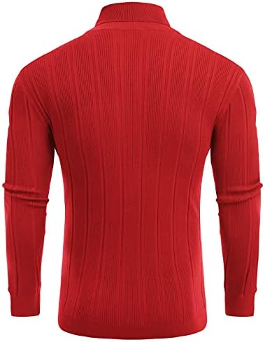 Babioboa muški džemper sa rukavom sa rukavom Slim Fit polu dolčevita Dugi rukav pleteni pulover termo Casual