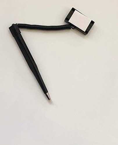 NoBo pakovanje od 5 Counter Coil žičane Wedgy Secure Pen sa ljepljivom podlogom, srednje crno mastilo