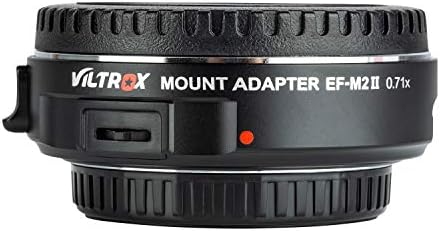 Viltrox EF-M2 II Elektronski automatski fokus 0,71x Redukter brzina pojačala za montiranje objektiva za Canon EF Mount objektiv na m4 / 3 mft kamere olovke za FH5 GH4 GF9 GX85 E-M5 E-M10 E-M10II E-PL3