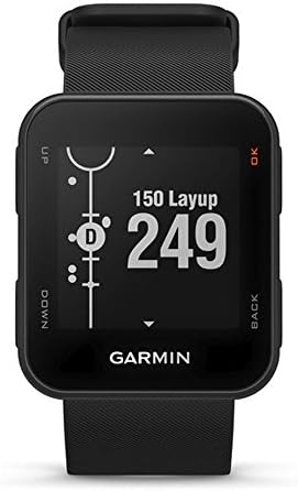 Garmin Approach S10-lagani GPS sat za Golf, Crni, 010-02028-00 paket s nošnjom za muškarce 2-Pack