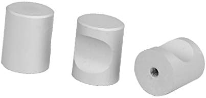 X-dree ladica za aluminijum Pojedinačna ručka ručka gumba srebrni ton 20mmx25mm 3pcs (Cajón aleación