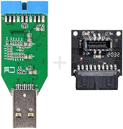 Xiwai USB 3.1 tipka na prednjoj ploči tipkasti-tip-e do USB 3.0 20PIN zaglavlje u tipu - muški produžni