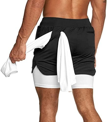 Muške kratke hlače 2 u 1 za trčanje brzo sušenje teretana za trening sa Kompresijskom oblogom