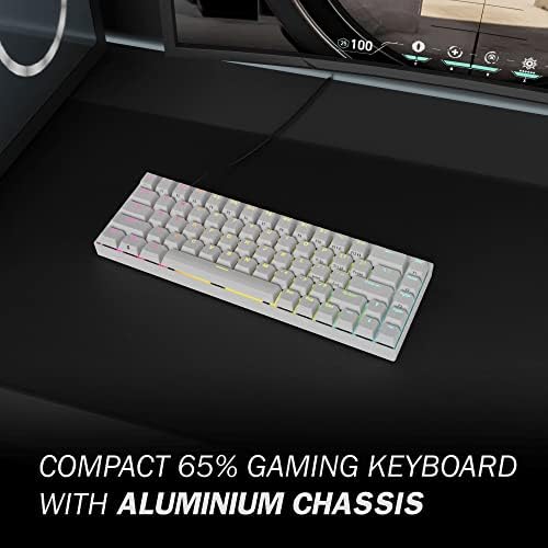 Durgod Hades 68 RGB mehanički Gaming Keyboard / 65% raspored | USB C Wired | Doubleshot PBT Keycaps