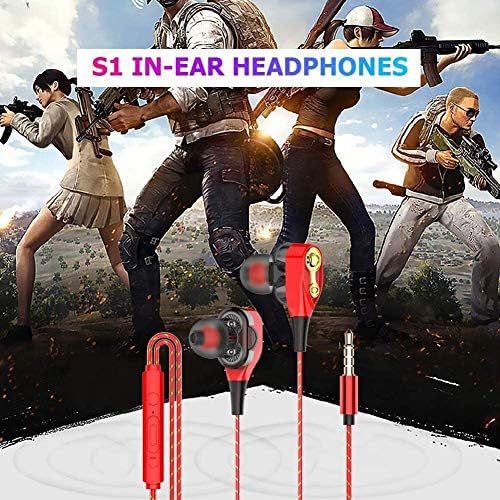 Raxinbang slušalice za trčanje muzičke slušalice za igru 3,5 MM slušalice za uši dvostruka dinamika slušalice