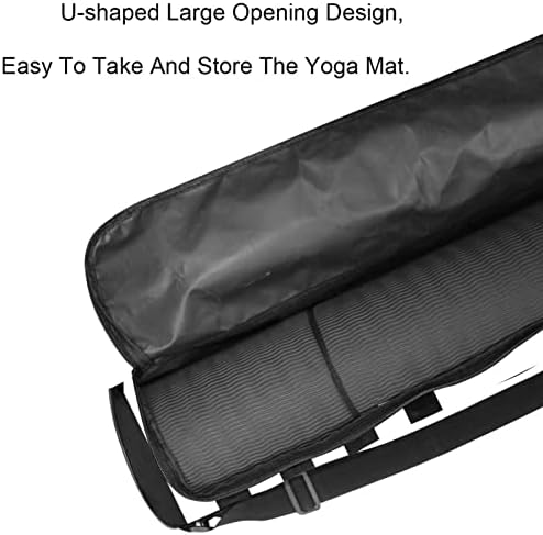 RATGDN Yoga Mat torba, spiralne stepenice Vježba Yoga Mat Carrier full-Zip Yoga Mat torba za nošenje sa podesivim remenom za žene i muškarce
