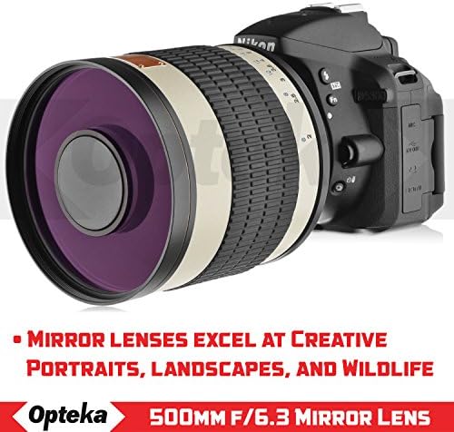 Optek 500mm do 1000 mm f / 6.3 Ručno fokusiranje visokog definicije Telefoto ogledalo Sport i divlji