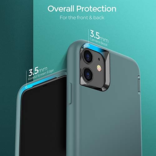 Oribox za iPhone 13 Case Green, [Zaštita od dvostrukih padenja od 10 ft], mekana dodirna završnica
