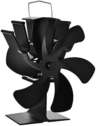 SYXYSM Crni kamin Fan 6 toplotna peć ventilator Log drveni plamenik ekološki prihvatljiva mirna ventilatorska