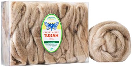 Tussah svila bez okrutnosti za pravljenje sapuna divlje sakupljene iz praznih Čahura