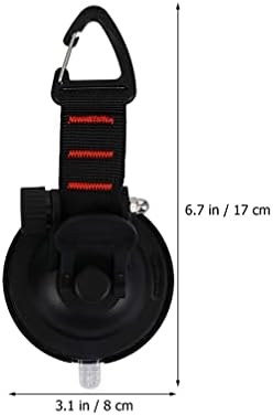 Doitool Black Car Accessories 4pcs usisna čaša za teške uslove rada sidrene kuke za kampiranje cerada zidni