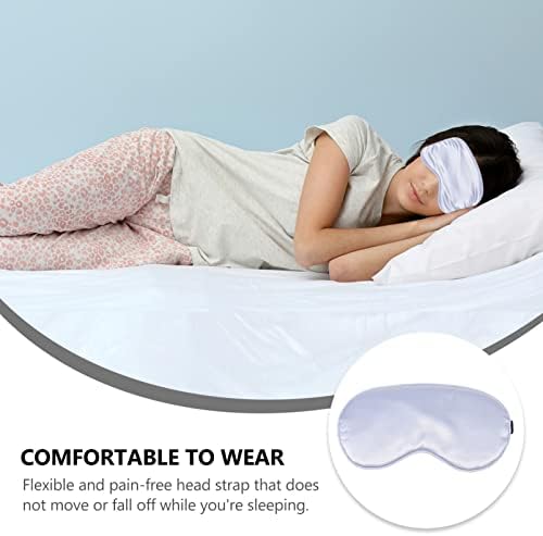 Fomiyes 8 kom svilene maske sa podesivim remen imitirane svilene tkanine maske za oči očiju za spavanje