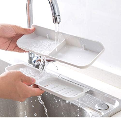 XJJZS bijeli domaćin plastični toaletni nosač sapuna, bez probijanja sapuna sapuna odvodni sapun zid zid