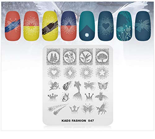 KADS novi uzorak modne serije ploča za štancanje Nail Stamp Template Nail Art dizajn dekoracija