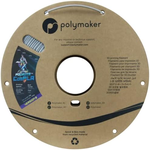 Polimaker Jednostavno za pijesak i lakiranje ploče 1,75 mm Cospla, 1kg PLA 3D filament pisača 1,75 -