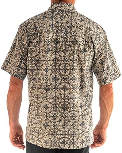 Johari West, Havajski pamučni majica s kratkim rukavima za muškarce