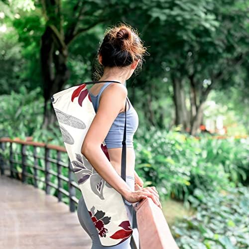 Laiyuhua Yoga Mat torba, dvostruki patentni zatvarači Yoga teretana torba za žene i muškarce-glatki patentni zatvarači, veliki otvor u obliku slova U i podesivi kaiš, odgovara većini prostirki cvijeće vilin Konjic