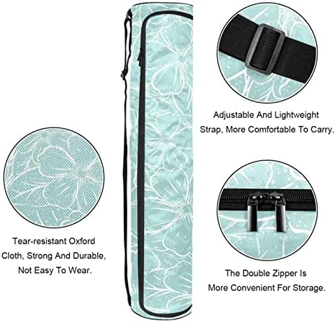 Laiyuhua Yoga Mat torba, dvostruki patentni zatvarači Yoga teretana torba za žene i muškarce - glatki