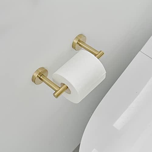 HomeFolfOrd Gold Gold WC papir papir, modernog dvostrukog post okretnog toaleta Držači za rolni papir Zidni