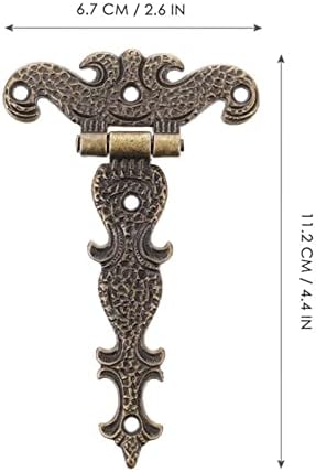 Ritee 2pcs retro brončane šarke, ukrasne šarke za poklon kutije nakita, pogodno za drvene kutije, kutije