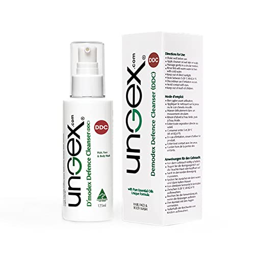 Ungex / Demodex sredstvo za čišćenje | sredstvo za pranje lica protiv akni Rosacea, upala | DDC