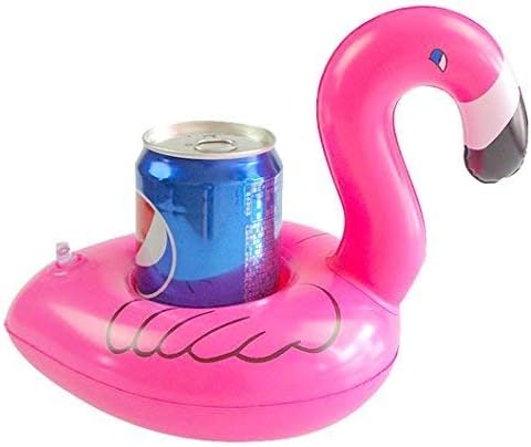 HDSHIMAO Flamingo naduvava podmetače, Float podmetače za držač za piće na naduvavanje 12 pakovanja