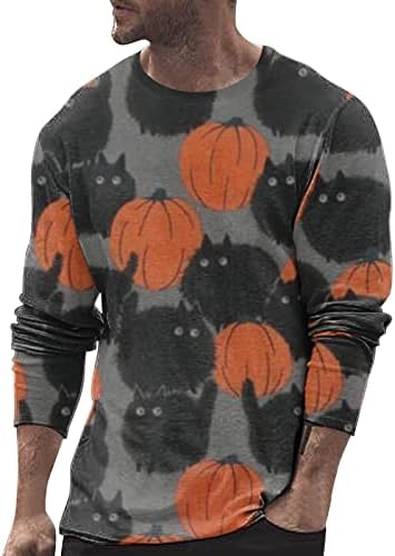 Halloween Muški vojnik T Muška jesen i zima Slim Fit Ležerne majice u kratkim rukavima