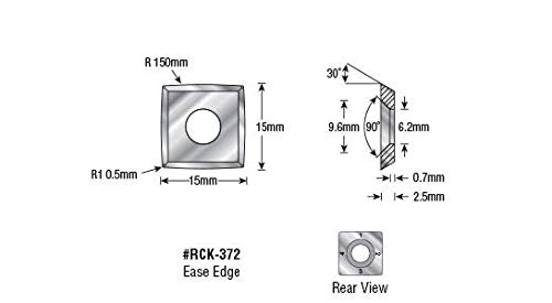 Amana Tool-RCK - 370 Solid Carbide 4 rezne ivice sa radijusom & amp; zaobljenim ivicama umetnite Re