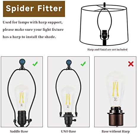Sjenila za lampe Set 2 bubanj abažura za stolnu lampu podno svjetlo noćna lampa, 11x12. 6x9 inča,2 pakovanja srednje bež abažura zamjena dvostruka tkanina lampa sjenilo prirodno platno ručno izrađen Spider monter